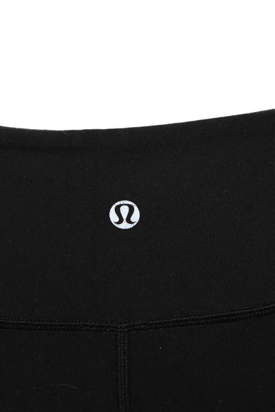 Lululemon Womens Capri Leggings Black Nylon Size 8