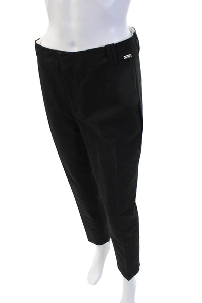 Zara Woman Unisex Ankle Cropped Dress Pants Black Size M