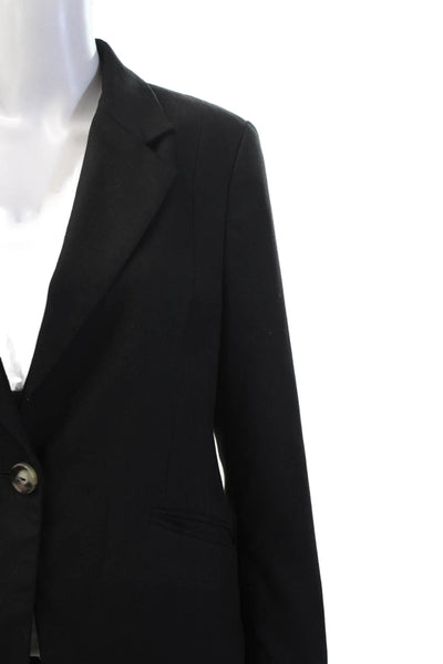Baum Und Pferdgarten Women Black Collared Blazer Viscose Polyester Size S