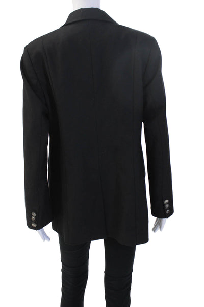 Baum Und Pferdgarten Women Black Collared Blazer Viscose Polyester Size S