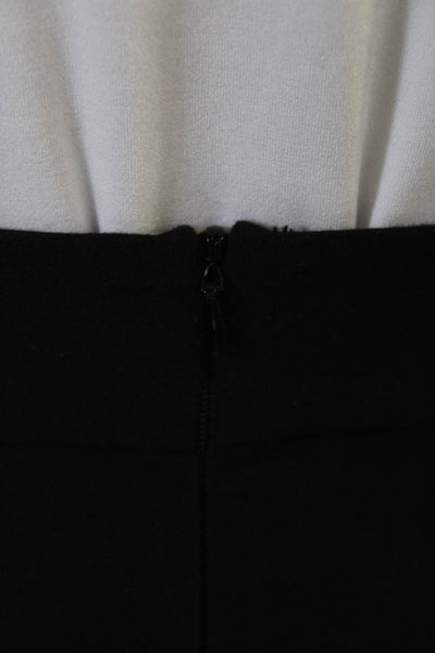 French Connection Women Straight Pencil Skirt Black Midi Size 4