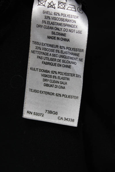 French Connection Women Straight Pencil Skirt Black Midi Size 4
