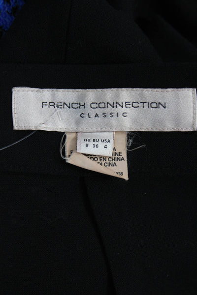French Connection Women Straight Pencil Skirt Black Midi Size 4