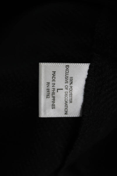 Natori Womens Black Long Sleeve Basic Blouse Size L