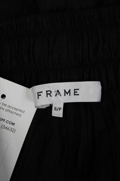 Frame Unisex Black Beach Solid Zip Shorts Size S