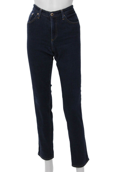 Adriano Goldschmied Womens Dark Blue Straight Jeans Mid Rise 90s Size 29