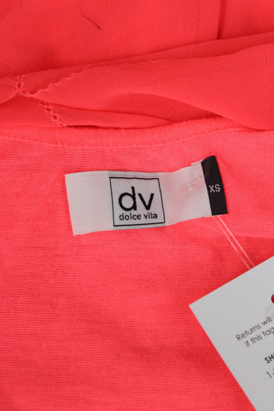 Dolce Vita Women Pink V-Neck Sleeveless Jumpsuit Solid 100% Polyester Size XS