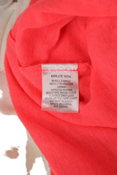 Dolce Vita Women Pink V-Neck Sleeveless Jumpsuit Solid 100% Polyester Size XS