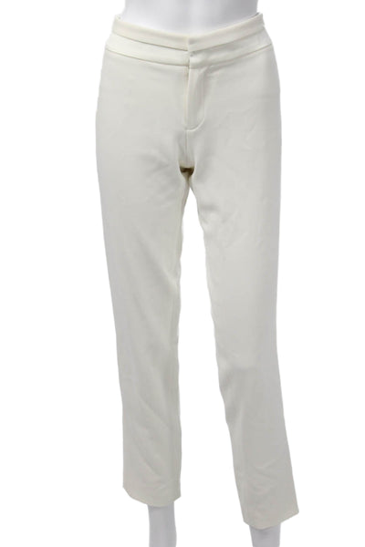 Haute Hippie Women Dress Pants White Triacetate Blend Button Size 6