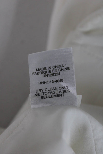 Haute Hippie Women Dress Pants White Triacetate Blend Button Size 6