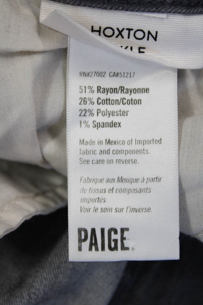 Paige Women Dark Gray Ankle Skinny Jeans Mid Rise Button Size 29