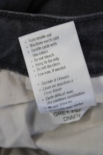 Paige Women Dark Gray Ankle Skinny Jeans Mid Rise Button Size 29