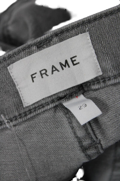 Frame Womens Straight 90s Gray Low Rise Jeans Size 29