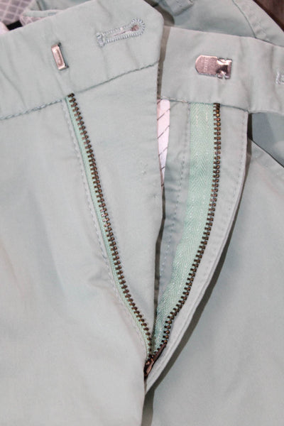 Maus & Hoffman Mens Cropped Chino Pants Green Buckle Size 52