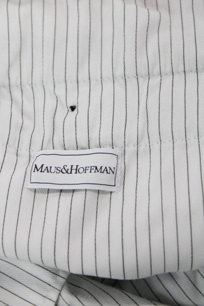 Maus & Hoffman Mens Cropped Chino Pants Green Buckle Size 52