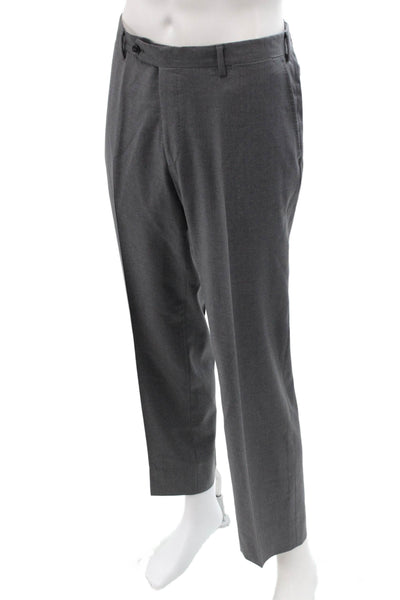 Maus & Hoffman Mens Dress Pants Gray 100% Cotton Classic Size 36