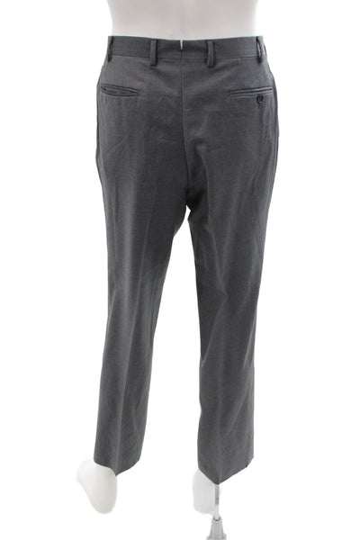 Maus & Hoffman Mens Dress Pants Gray 100% Cotton Classic Size 36