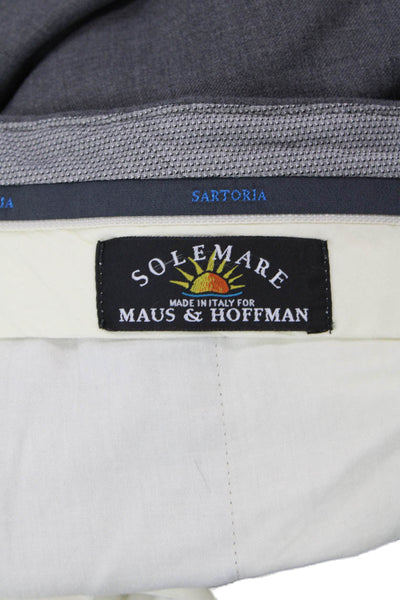 Maus & Hoffman Mens Dress Pants Gray 100% Cotton Classic Size 36