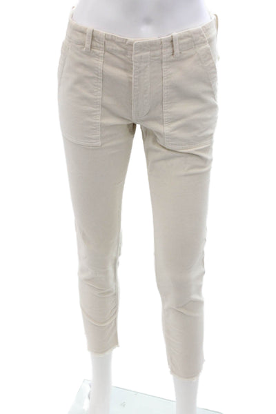 Nili Lotan Women Cropped Ankle Pants Beige Size 2