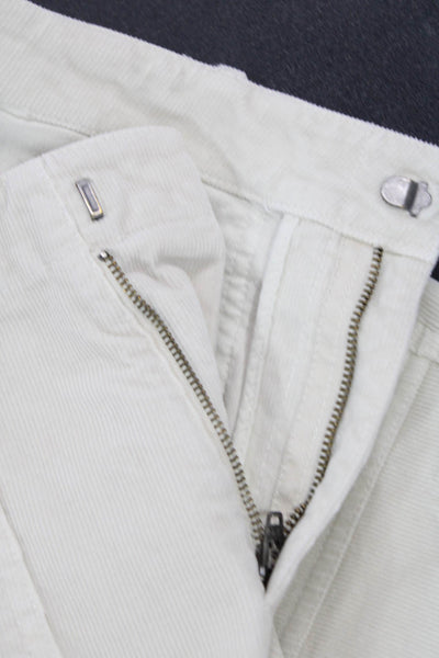 Nili Lotan Women Cropped Ankle Pants Beige Size 2