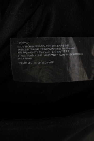 Theory Womens Cropped Capri Pants Black Size 4