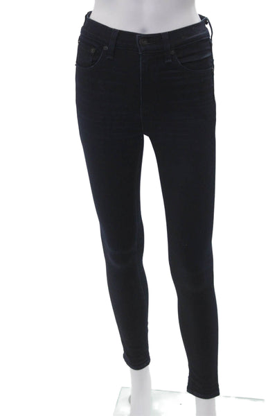 Rag & Bone Jean Women Dark Blue Ankle Skinny Jeans Mid-Rise Size 24