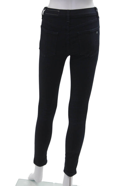 Rag & Bone Jean Women Dark Blue Ankle Skinny Jeans Mid-Rise Size 24