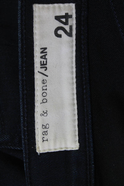 Rag & Bone Jean Women Dark Blue Ankle Skinny Jeans Mid-Rise Size 24