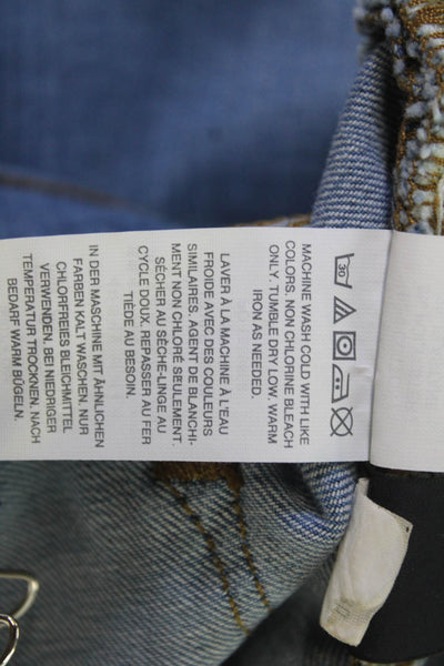 J Crew Womens Blue A-Line Skirt Knee Length Cotton Size 32