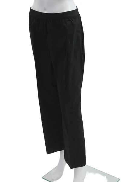 Meimeij Womens Cropped Black Dress Pants Cotton Blend Size 44