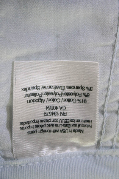 Sundry Unisex Light Blue Chino Shorts Button Cotton Blend Size 28