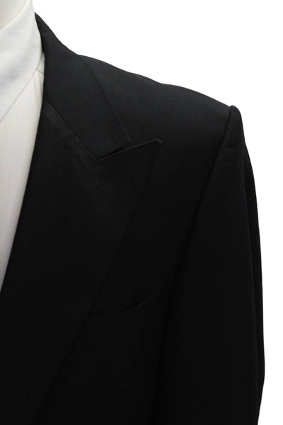 Boss Hugo Boss Mens Tuxedo Jacket Black Virgin Wool Button Size 46