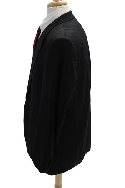 Boss Hugo Boss Mens Tuxedo Jacket Black Virgin Wool Button Size 46