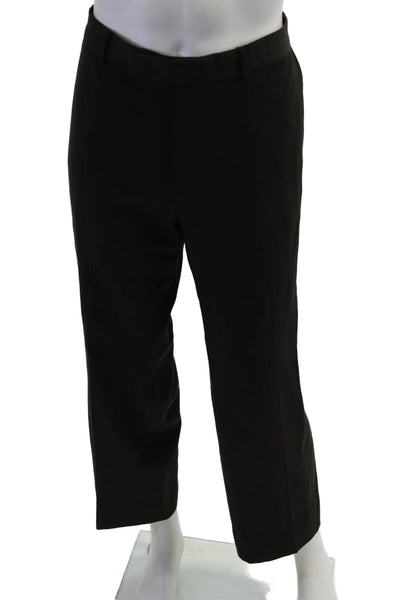 Boss Hugo Boss Mens Cropped Dress Pants Black Wool Blend Size 27