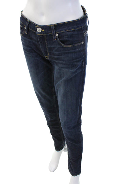 Hudson Womens Skinny Dark Blue Jeans Size 27