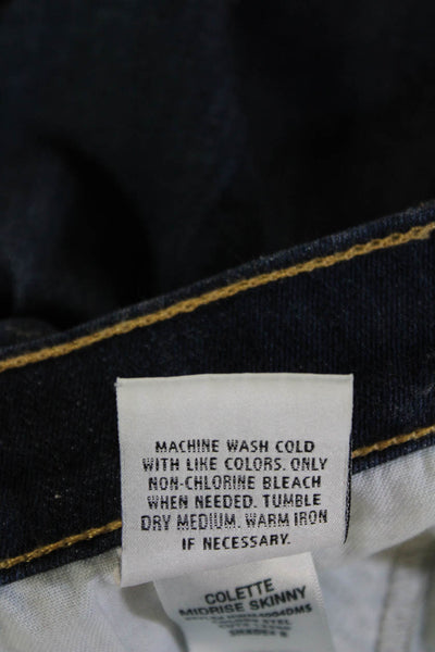 Hudson Womens Skinny Dark Blue Jeans Size 27