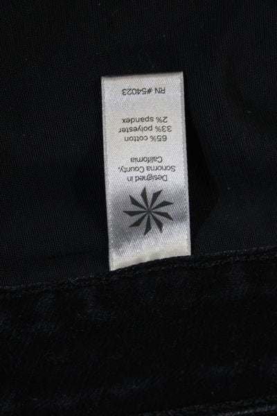 Athleta Women Skinny Ankle Jeans Dark Blue Mid Rise Button Size 0