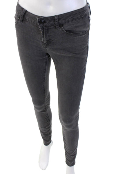 Articles of Society Women Skinny Jeggings Dark Gray Mid Rise Size 25