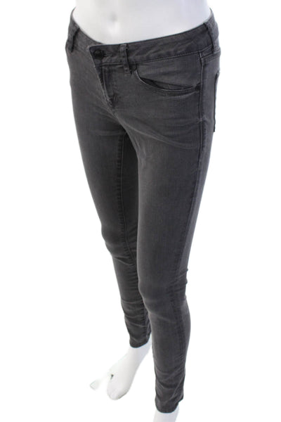 Articles of Society Women Skinny Jeggings Dark Gray Mid Rise Size 25