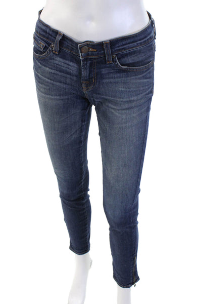J Brand Womens Ankle Skinny Dark Blue Jeans Size 26