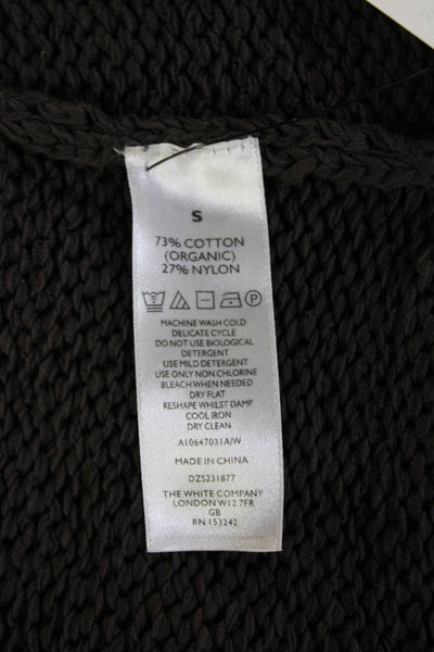 White Label Women Pullover Sweater Dark Gray Sleeveless Crew Neck Size S