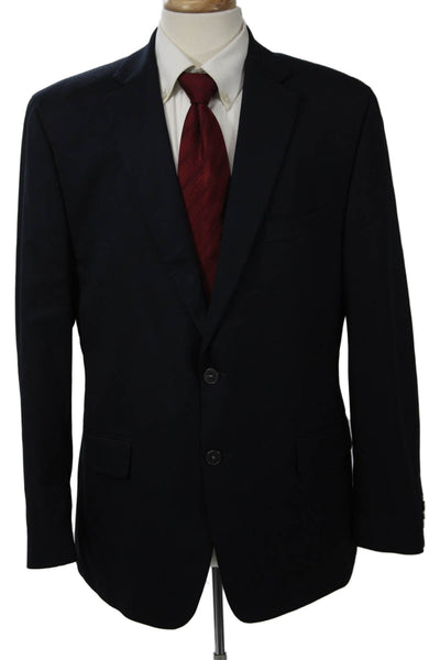 Michael Kors Mens Classic Dark Blue Suit Jacket Size 44