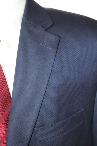 Michael Kors Mens Classic Dark Blue Suit Jacket Size 44