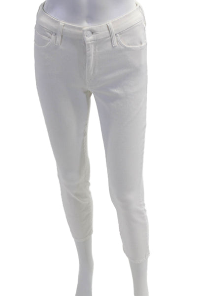 Mother Womens Ankle Skinny White Jeans Size 26