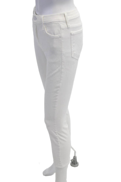 Mother Womens Ankle Skinny White Jeans Size 26