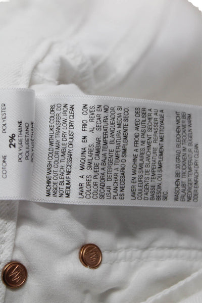 Mother Womens Ankle Skinny White Jeans Size 26