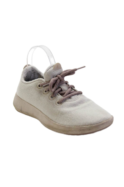Allbirds Womens Textured Lace Up Low Top Sneakers Nude Size 8
