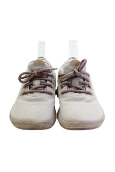 Allbirds Womens Textured Lace Up Low Top Sneakers Nude Size 8