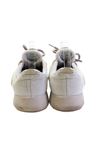 Allbirds Womens Textured Lace Up Low Top Sneakers Nude Size 8