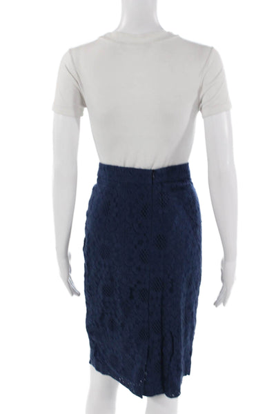 Darling Womens Straight Pencil Skirt Dark Blue Knee-Length Size 12